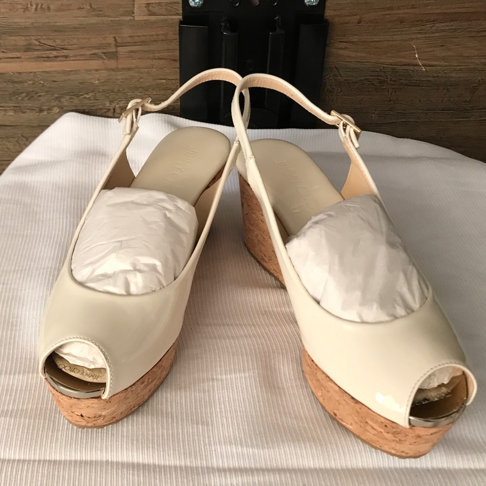 jimmy Choo wedge shoes.